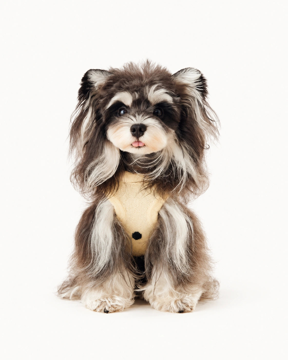 Polka Dot Bear Knit Dog Sweater