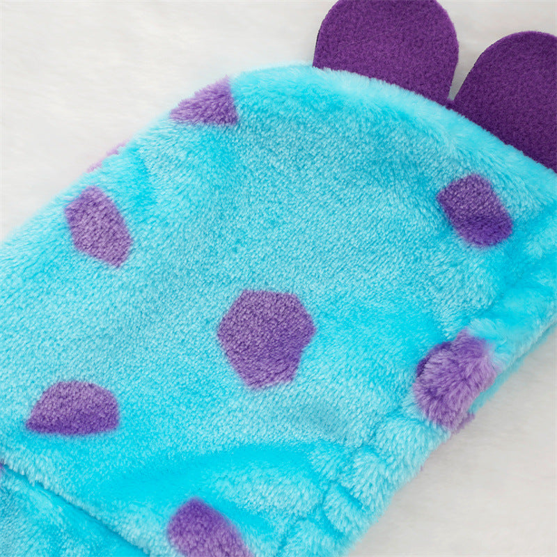 Flannel Four-Leg Pet Jumpsuit – Blue