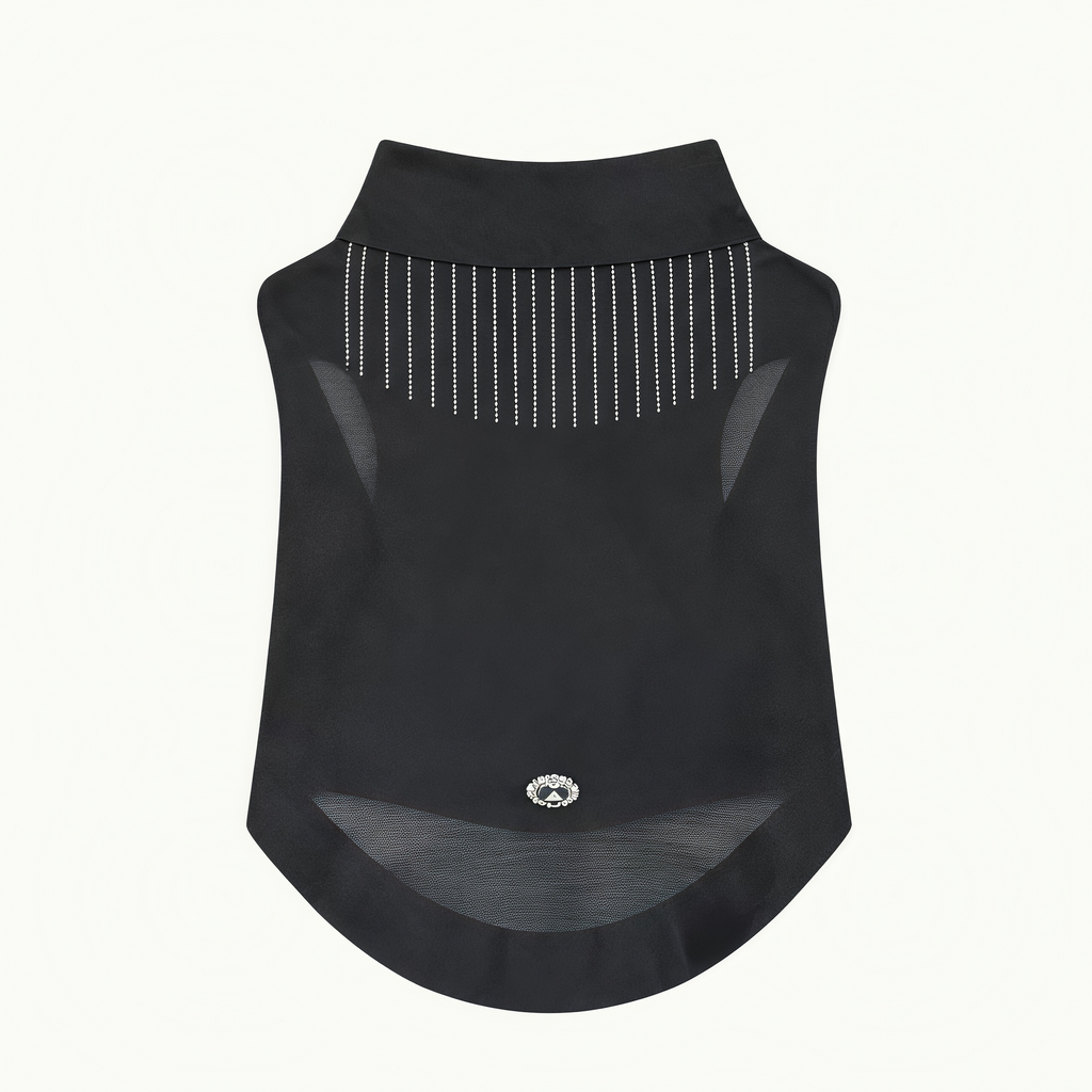 Luxury Rhinestone Fringe Pet Top
