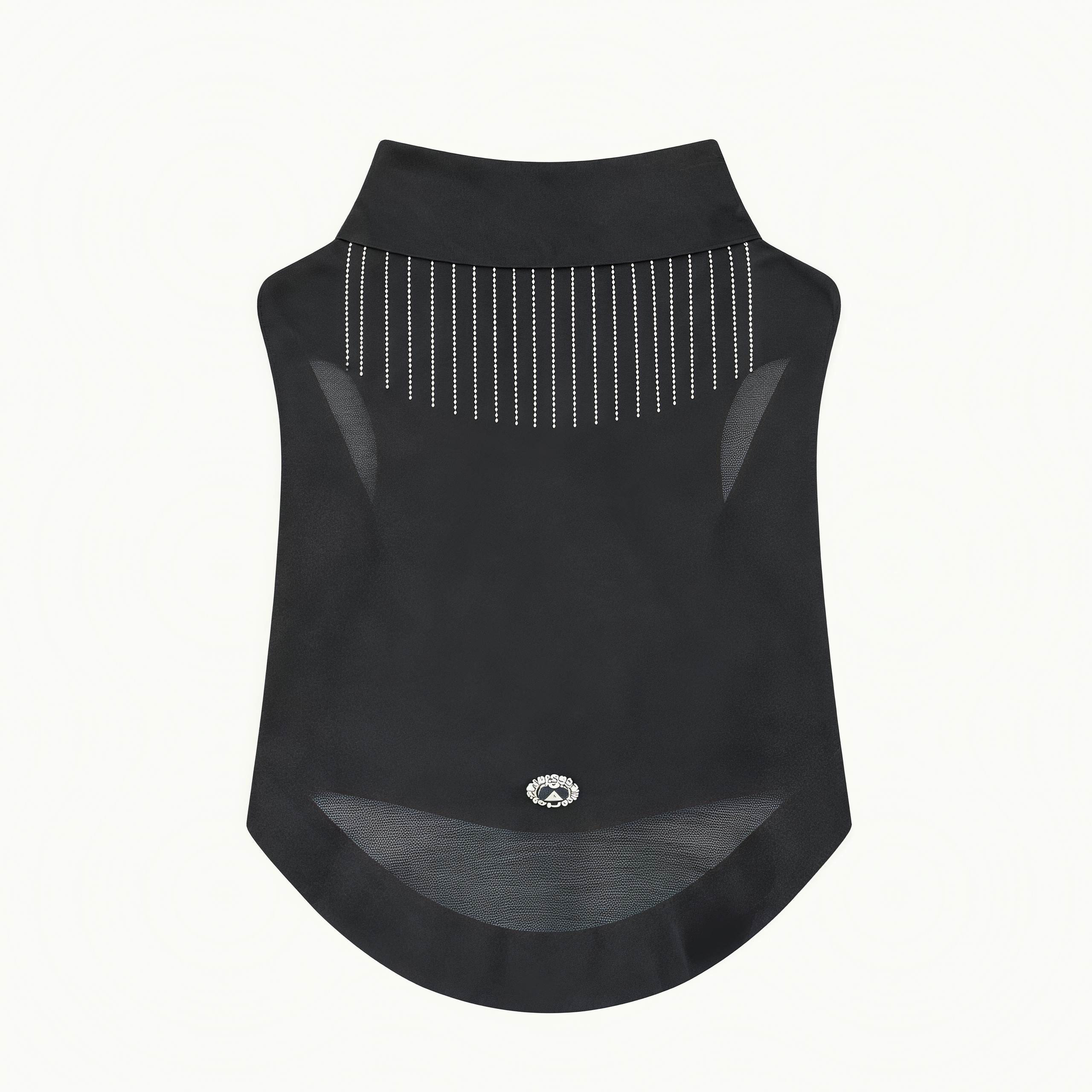 Luxury Rhinestone Fringe Pet Top