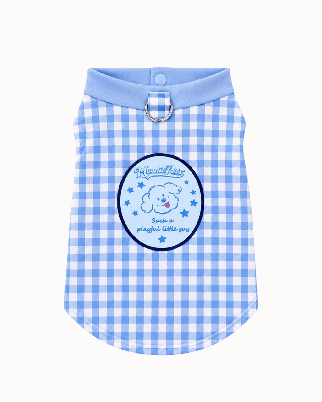 Blue Plaid Dog Harness Vest