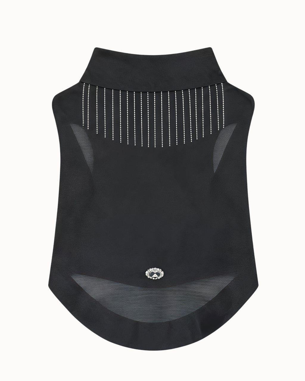 Luxury Rhinestone Fringe Pet Top