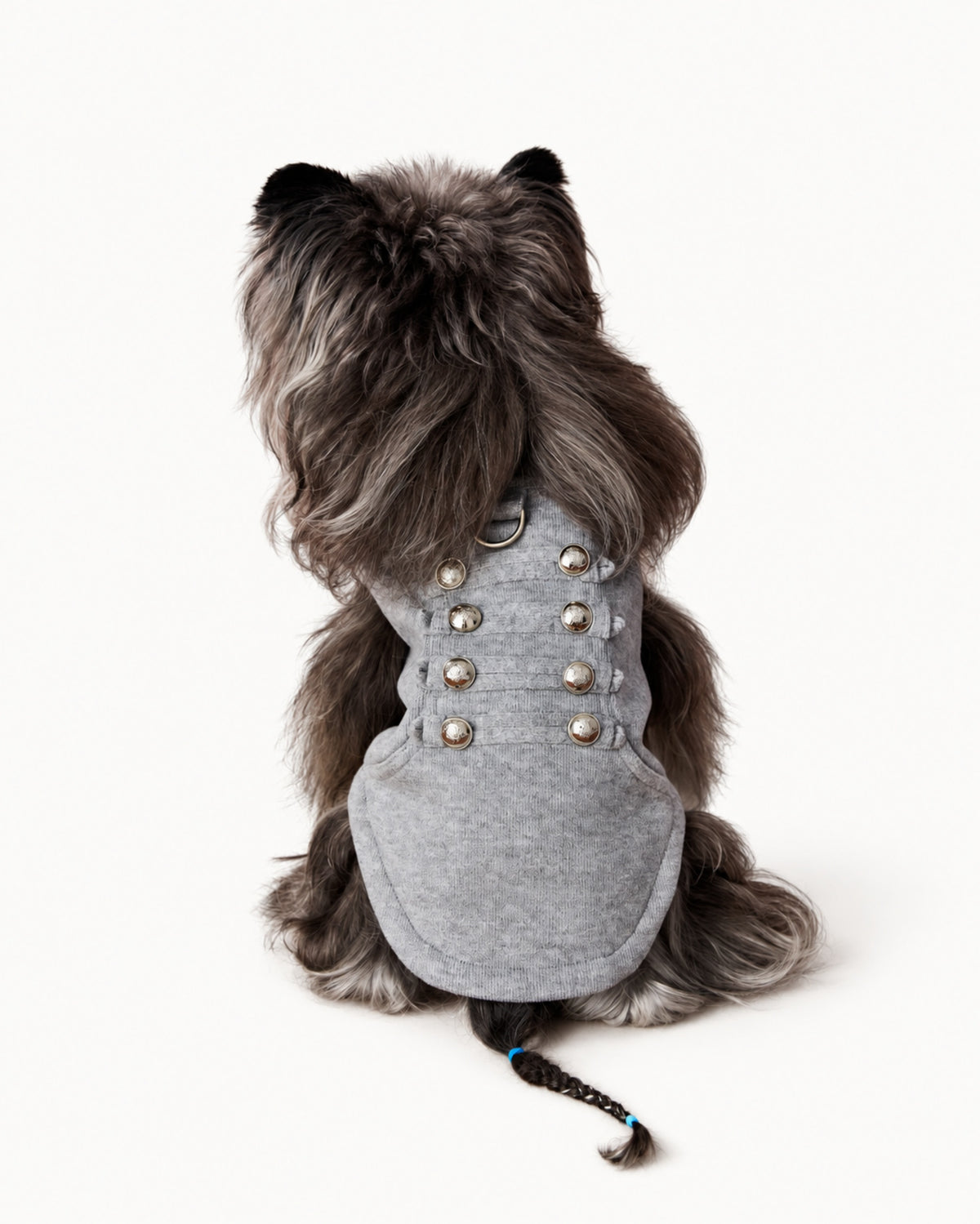Zip-Up Knit Dog Sweatshirt