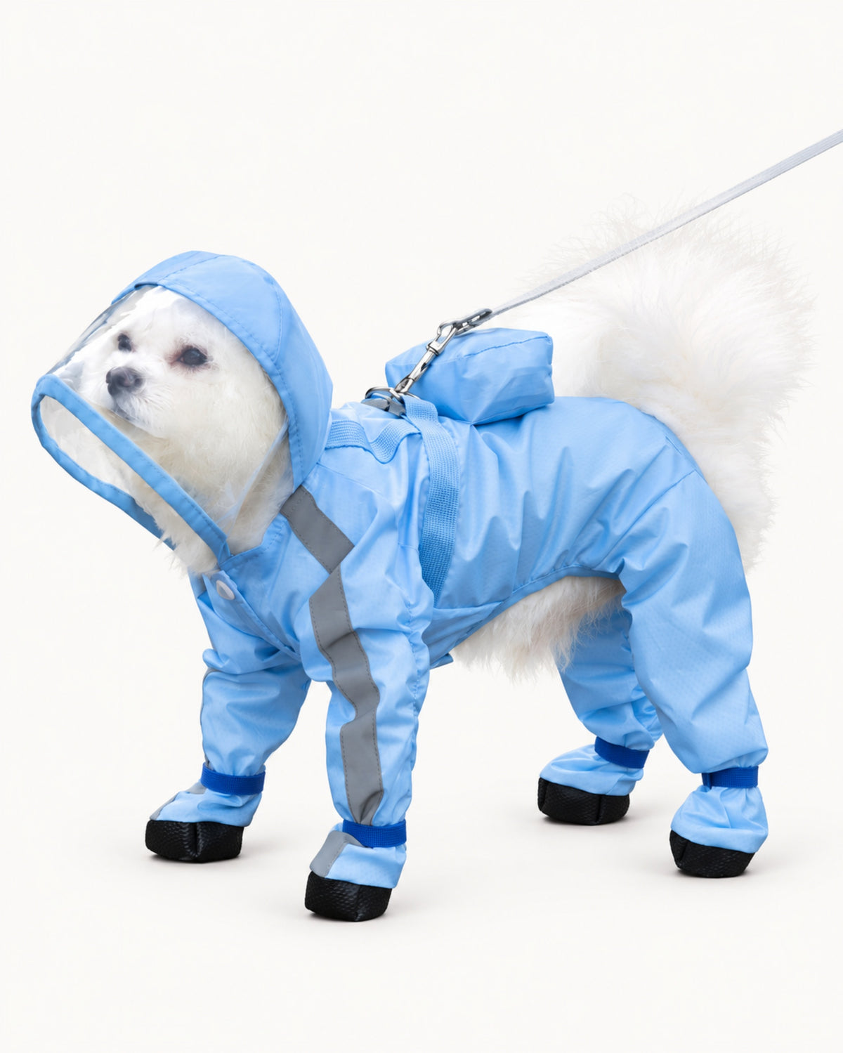 Full-Coverage Dog Raincoat with Leg Covers