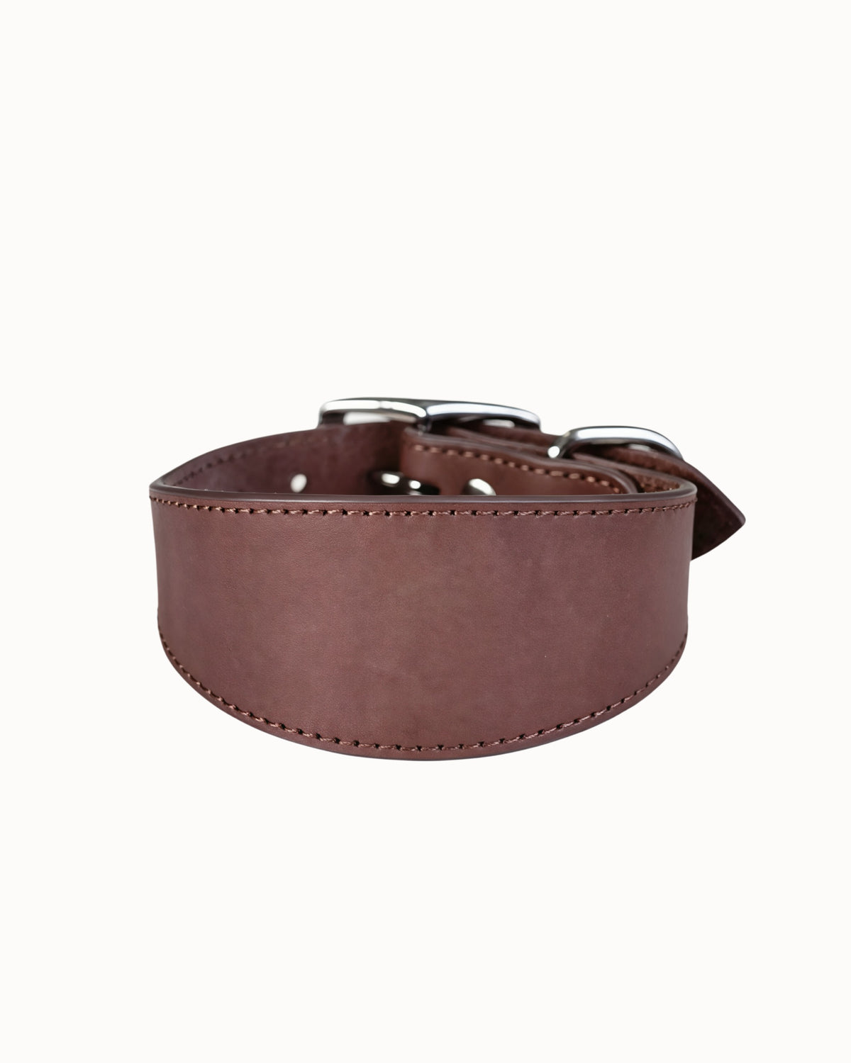 Full-Grain Leather Wide Dog Collar
