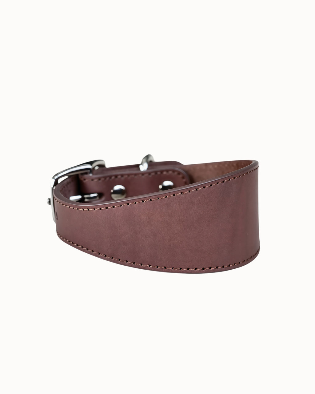Full-Grain Leather Wide Dog Collar