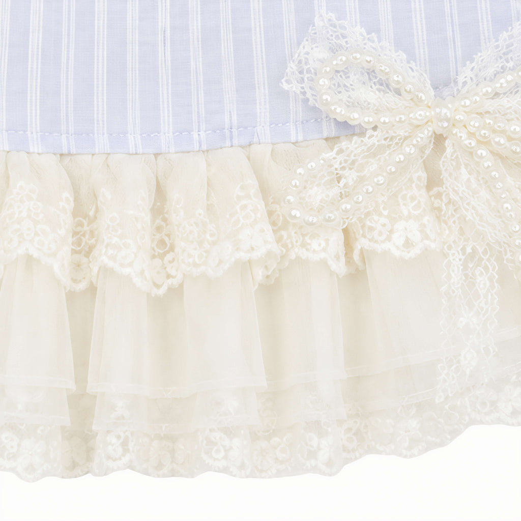 Preppy Cotton-Blend Cat Dress