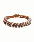 Braided Leather Dog Collar