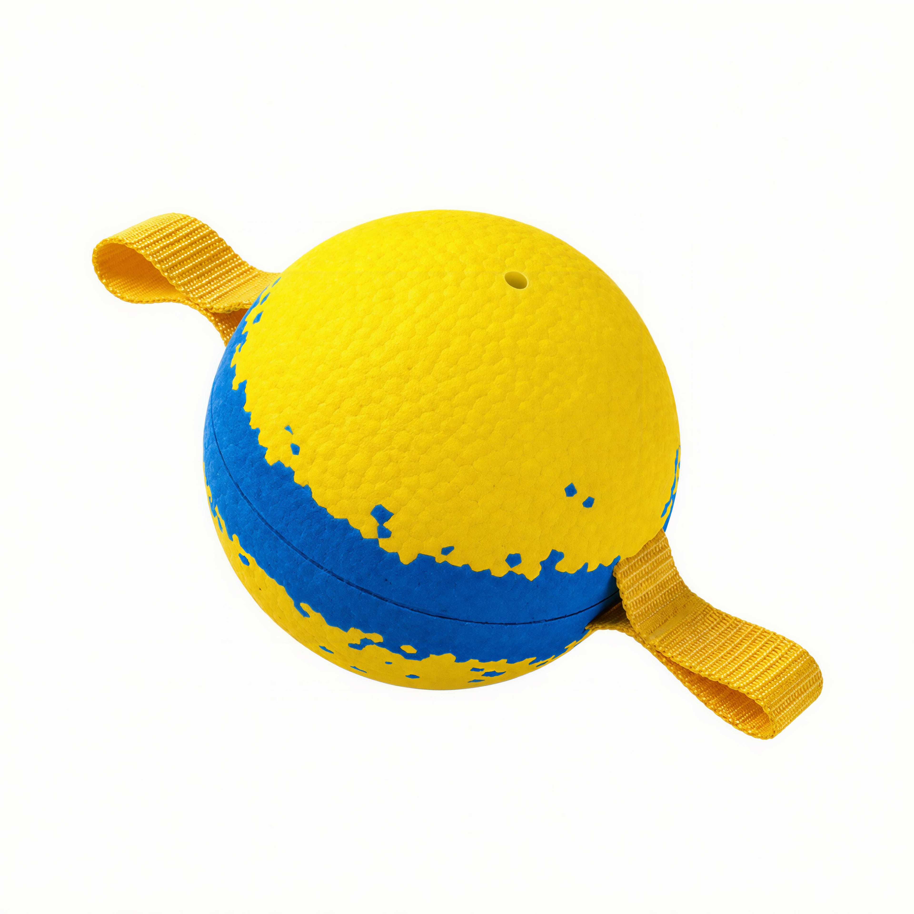 Interactive Squeaky Popcorn Dog Strap Ball