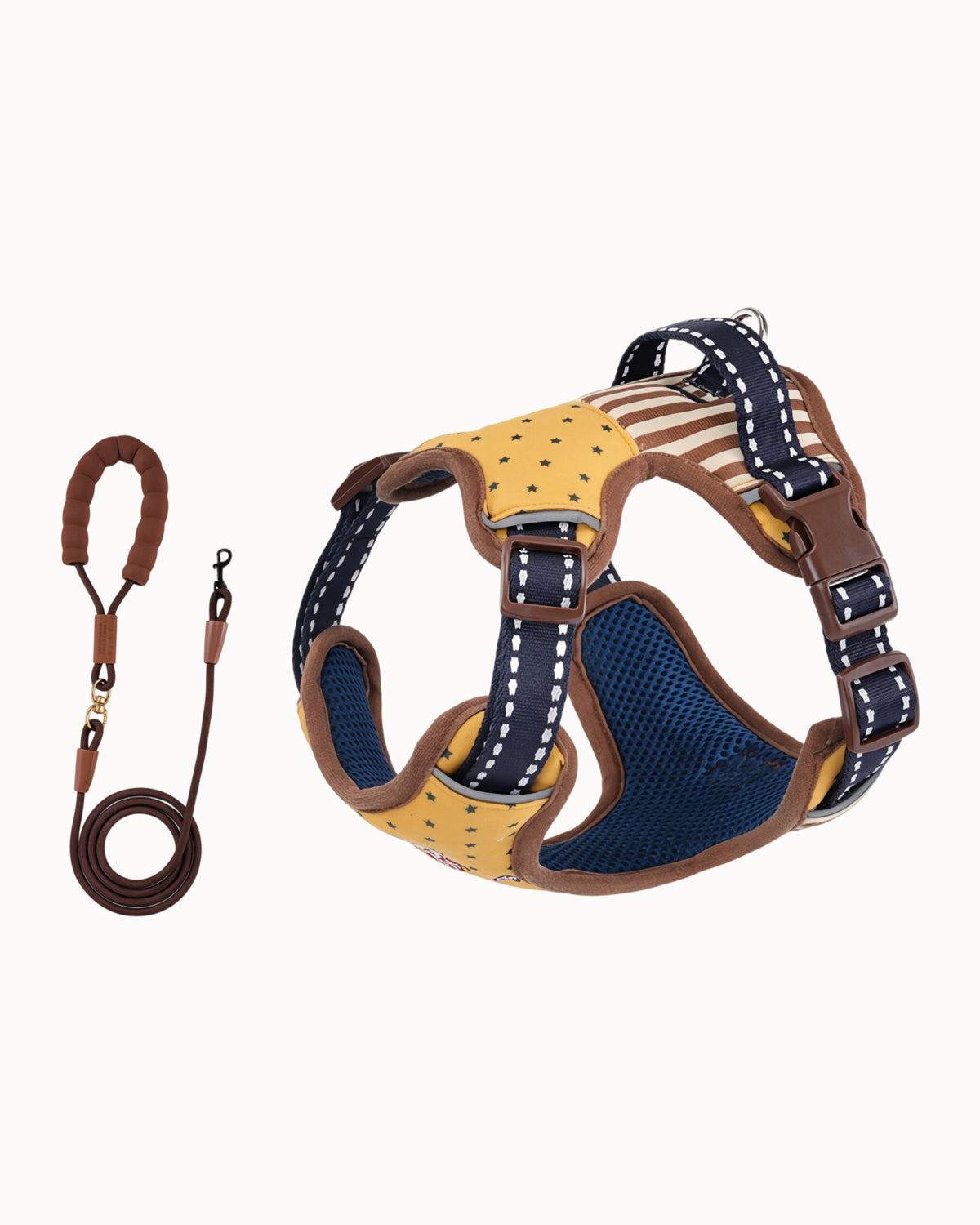 Soft Vest Dog Harness & Leash Set