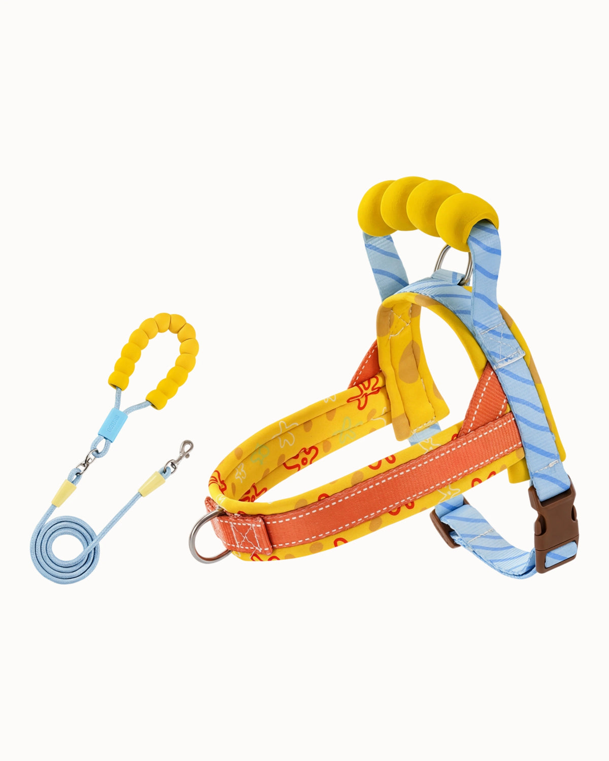 Soft Padded Dog Harness & Leash Set
