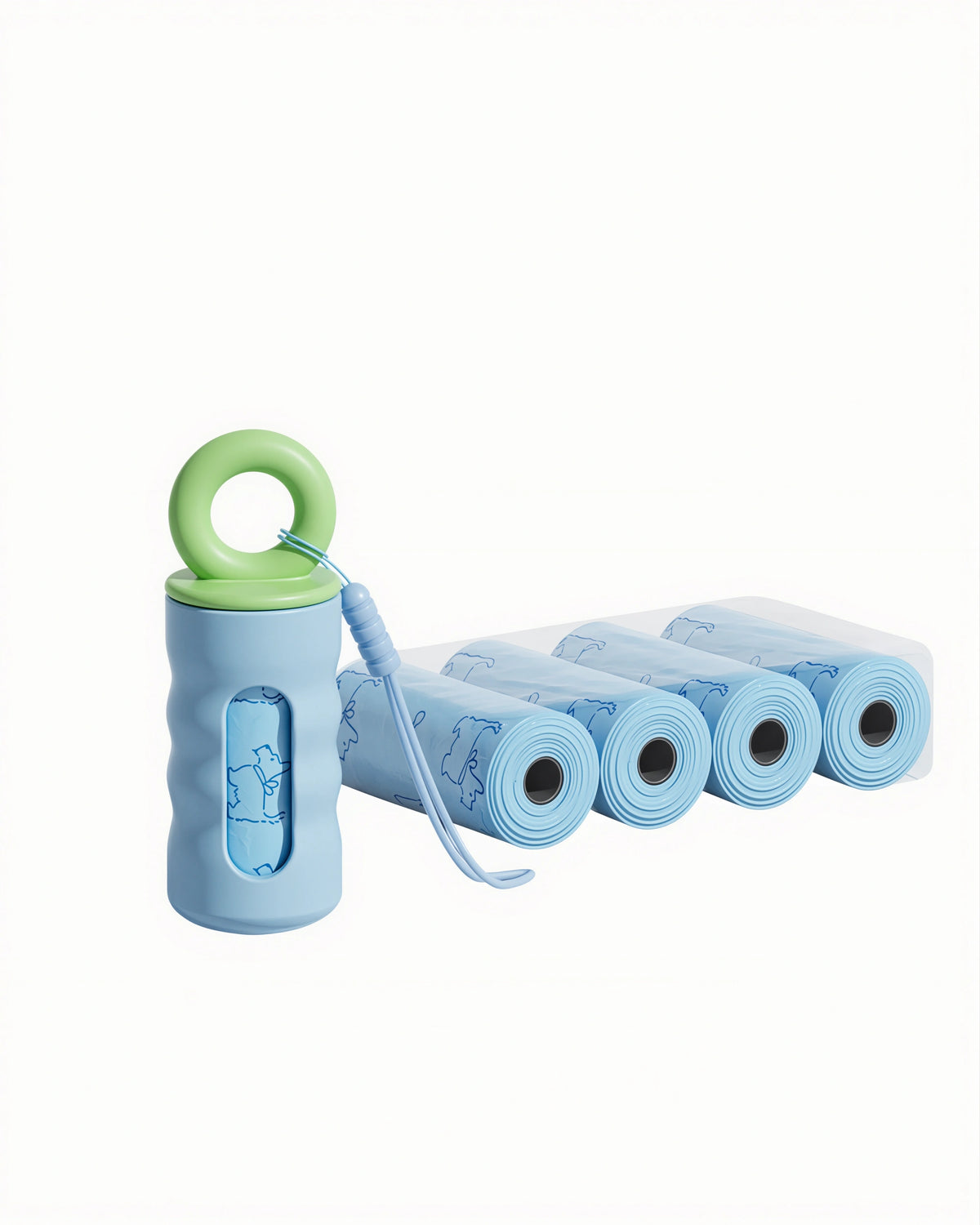 Dog Waste Bag Dispenser Set