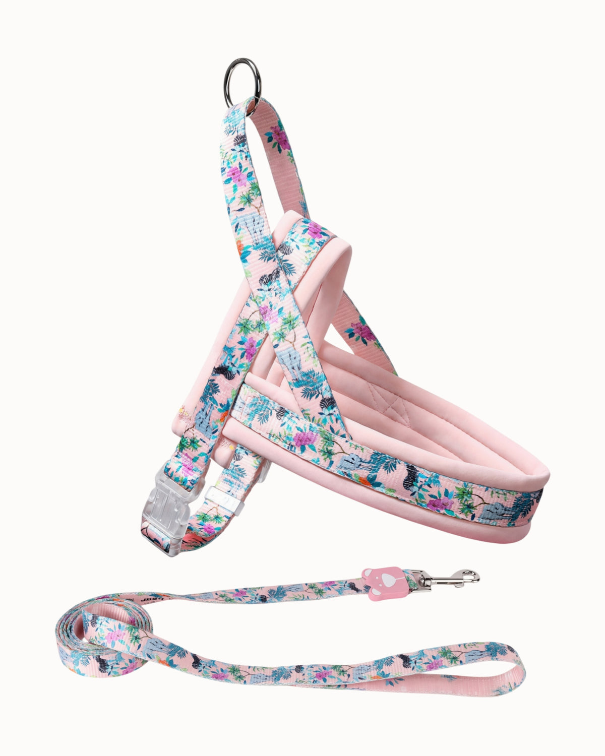 Saddle Dog Harness & Leash Set