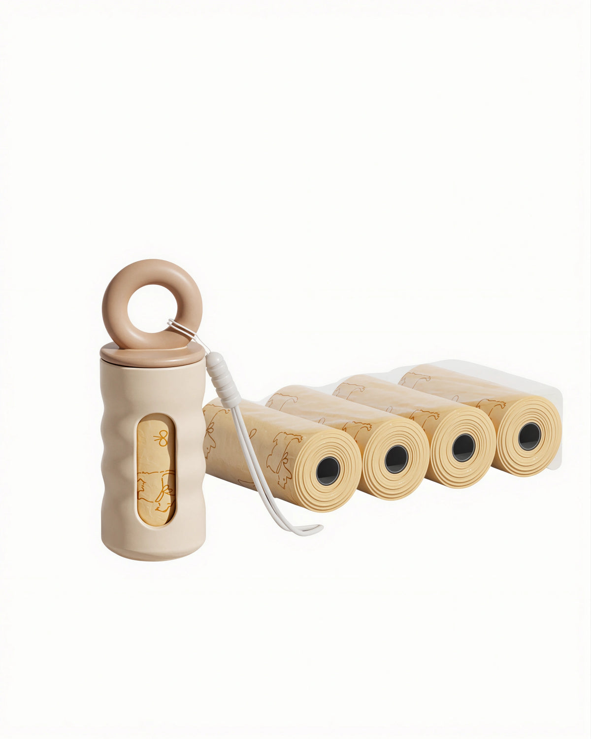 Dog Waste Bag Dispenser Set