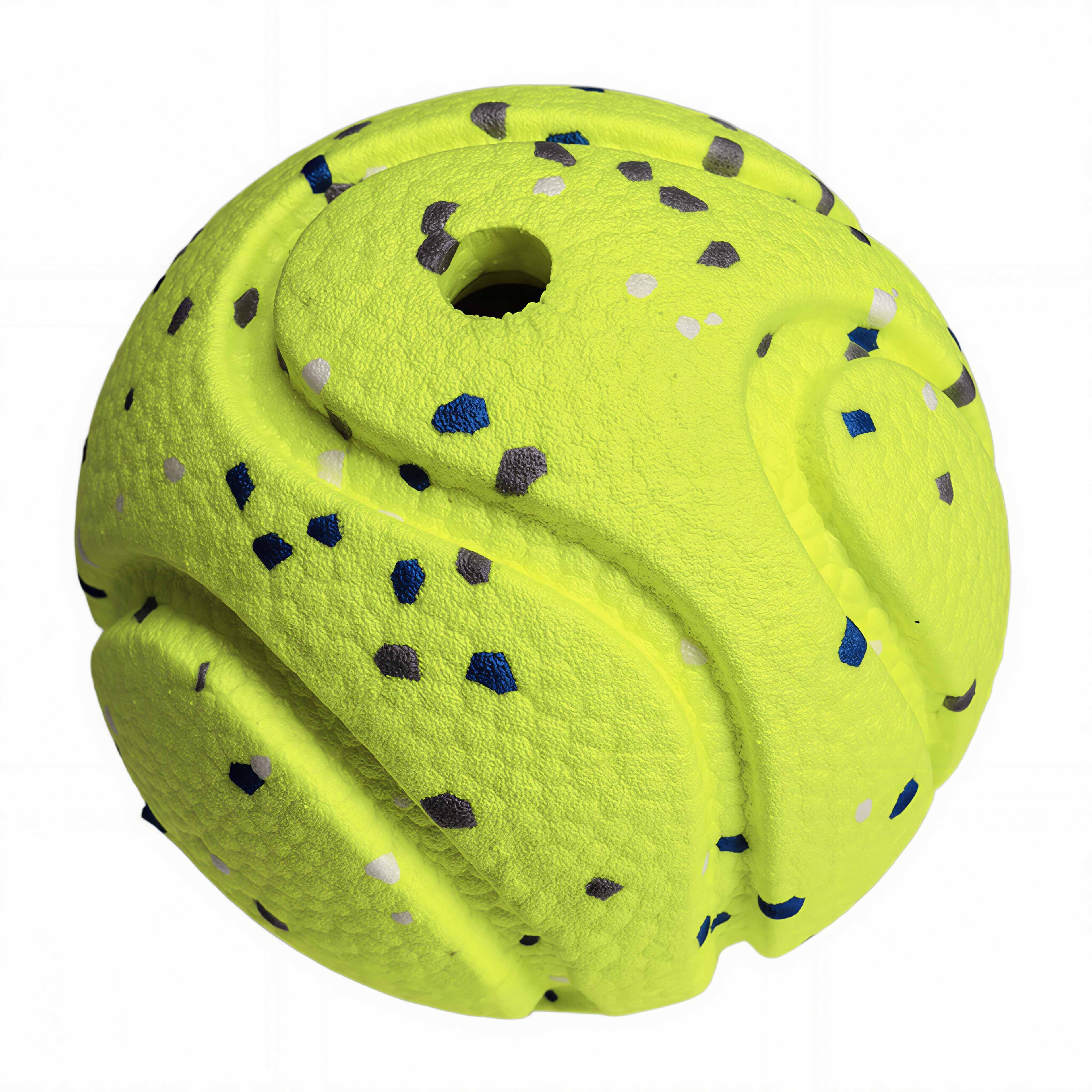 High-Bounce Squeaky Popcorn Dog Ball