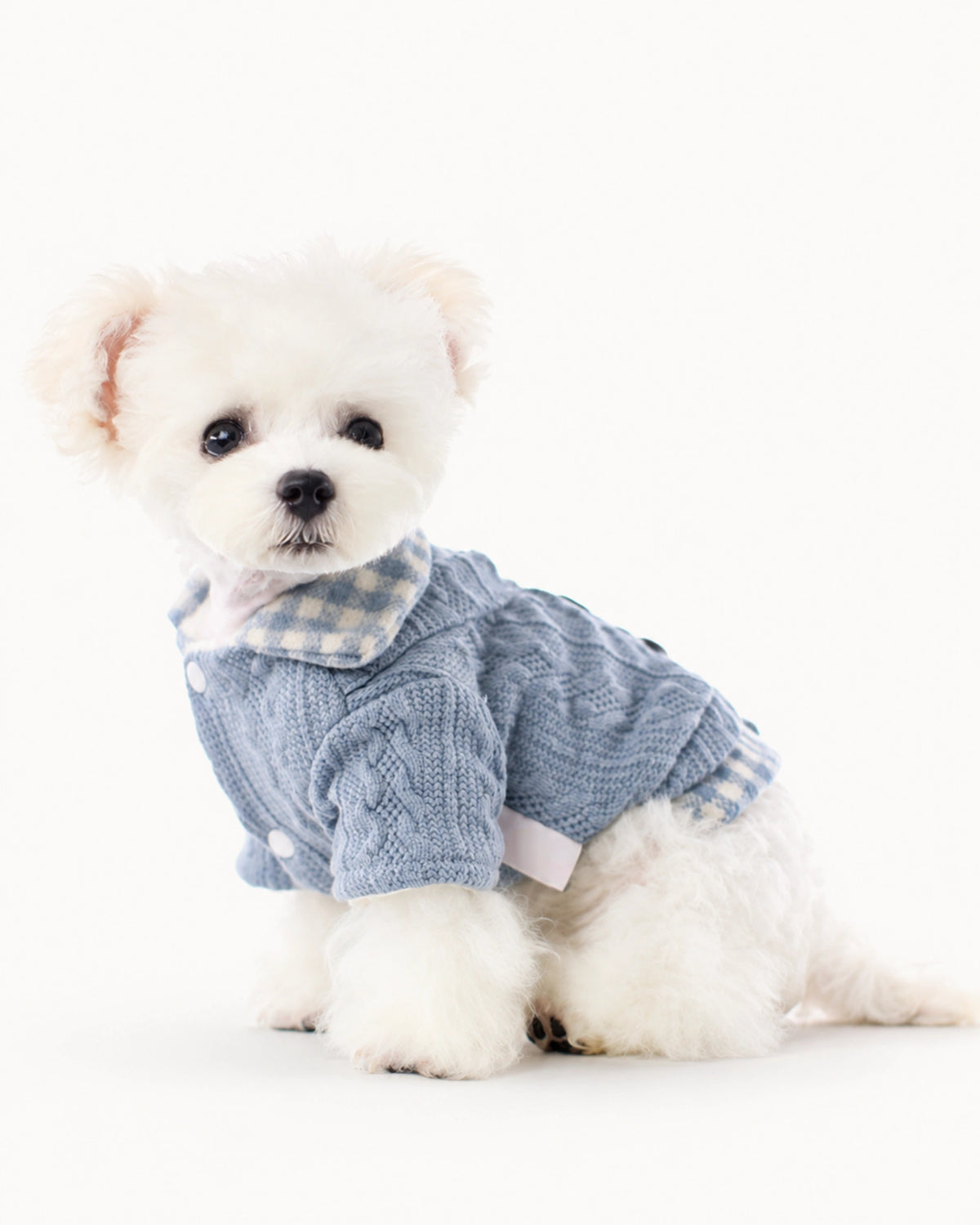 Plaid Knit Pet Sweater