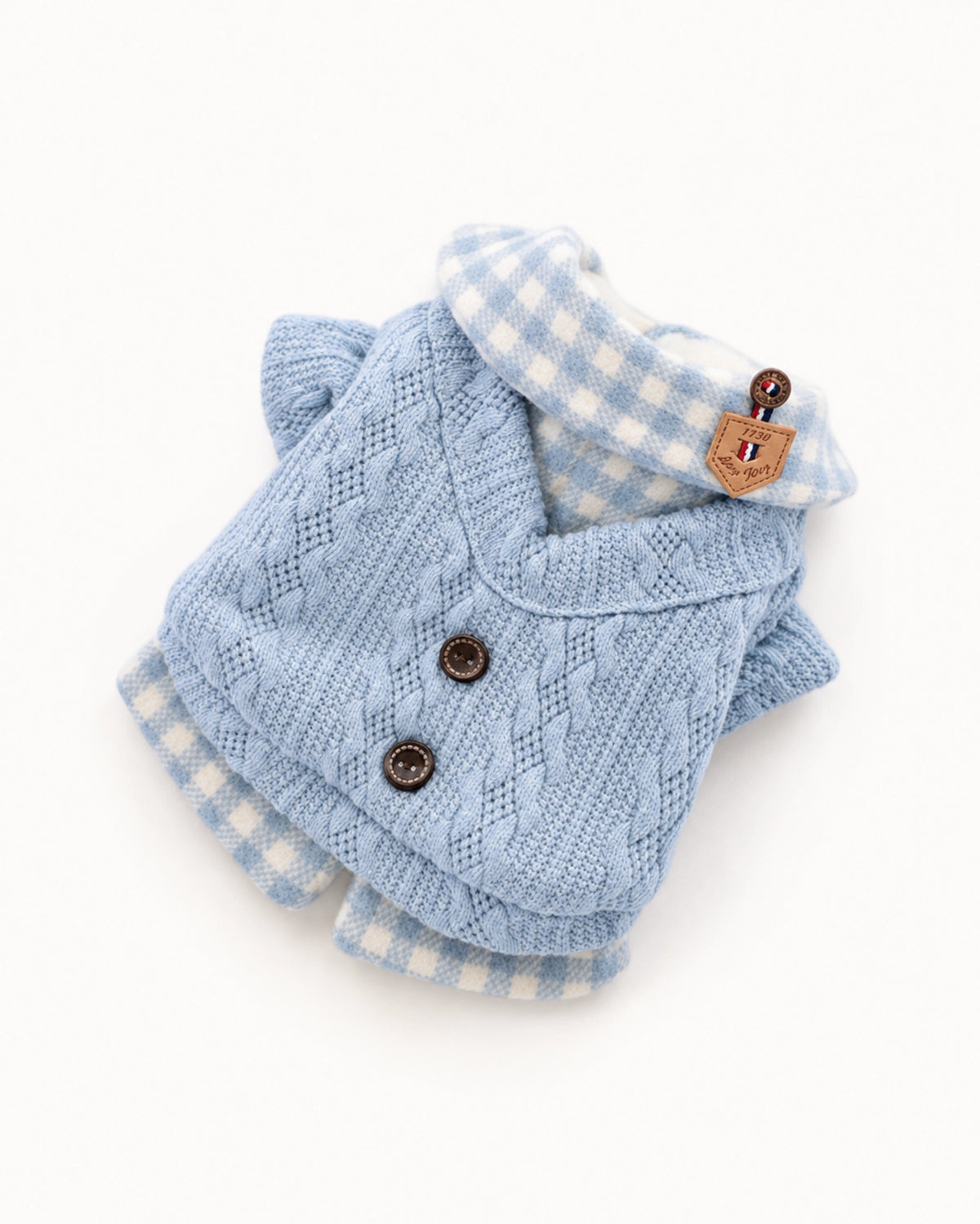 Plaid Knit Pet Sweater