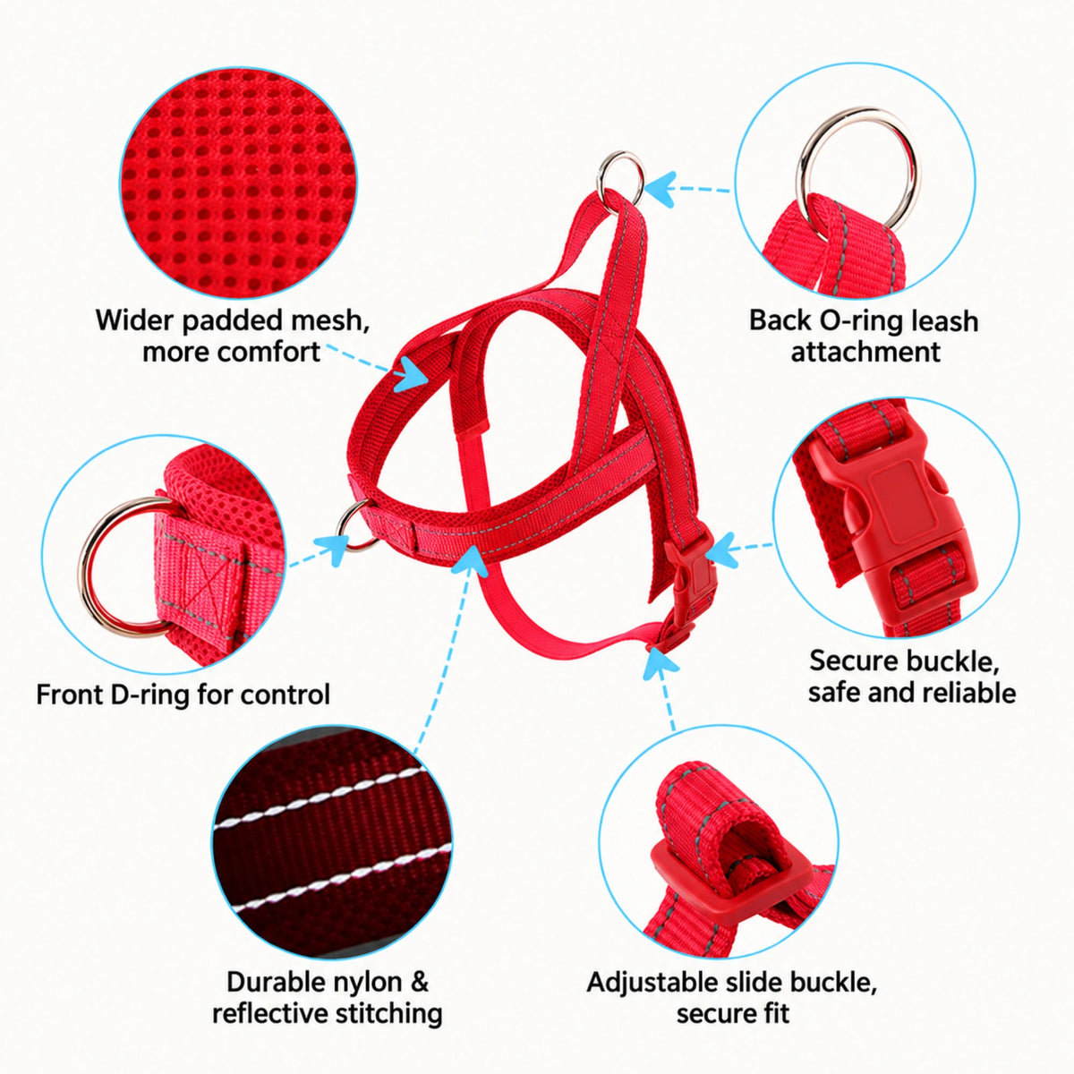 Reflective Adjustable Dog Harness