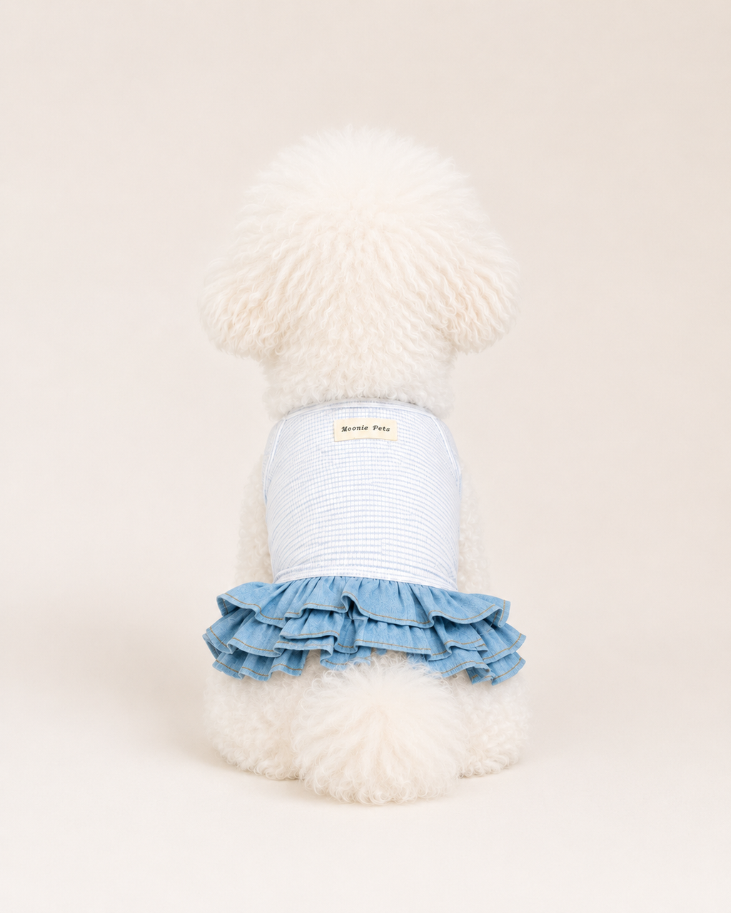 Striped Denim Pet Dress