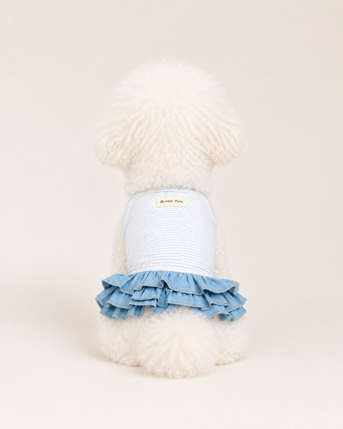 Striped Denim Pet Dress