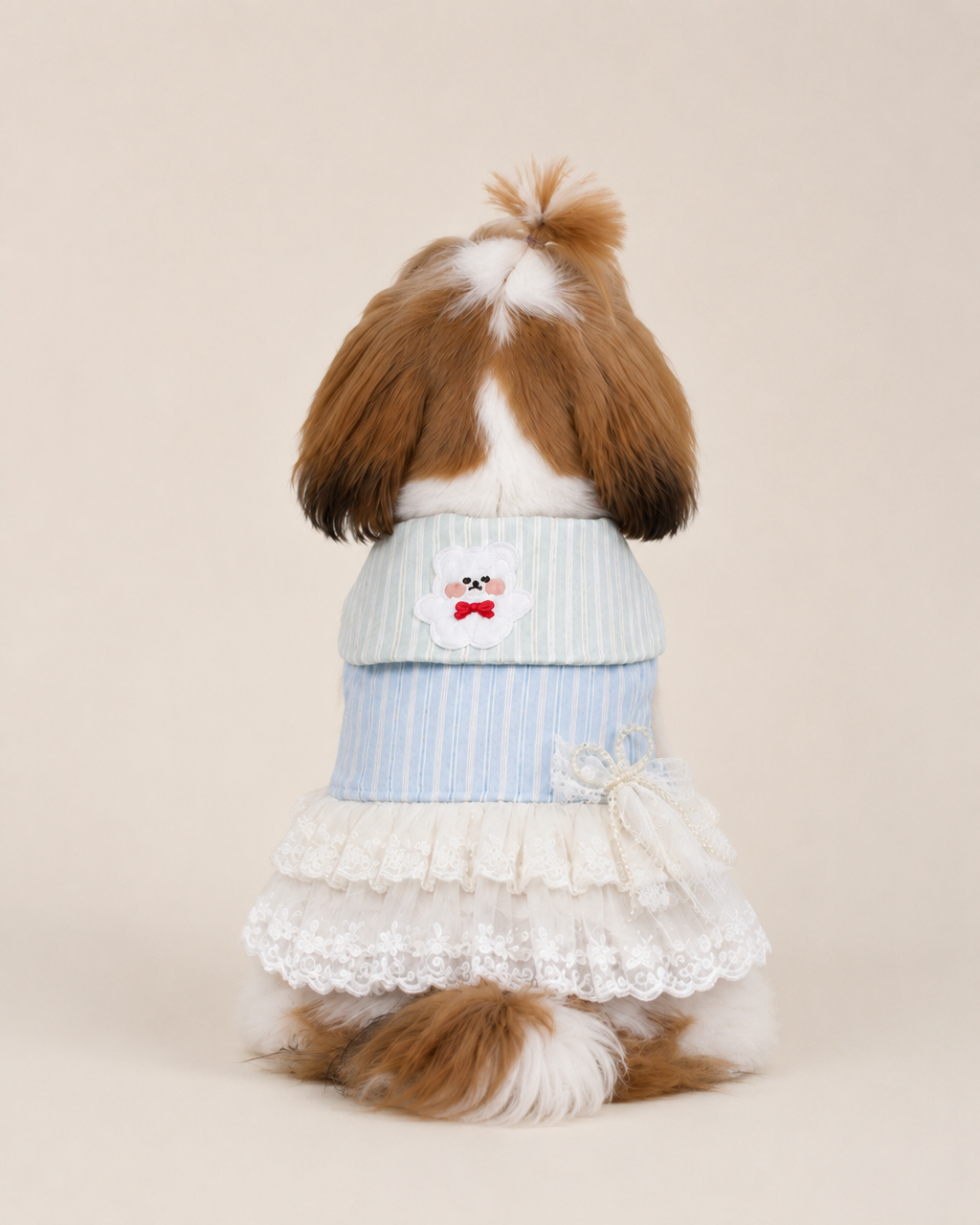Preppy Cotton-Blend Pet Dress