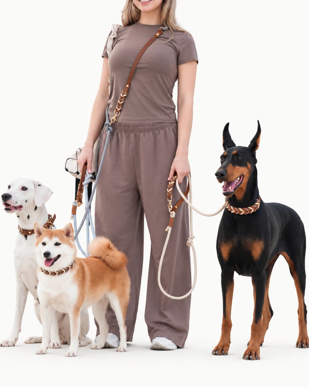 Leather Rope Dog Leash