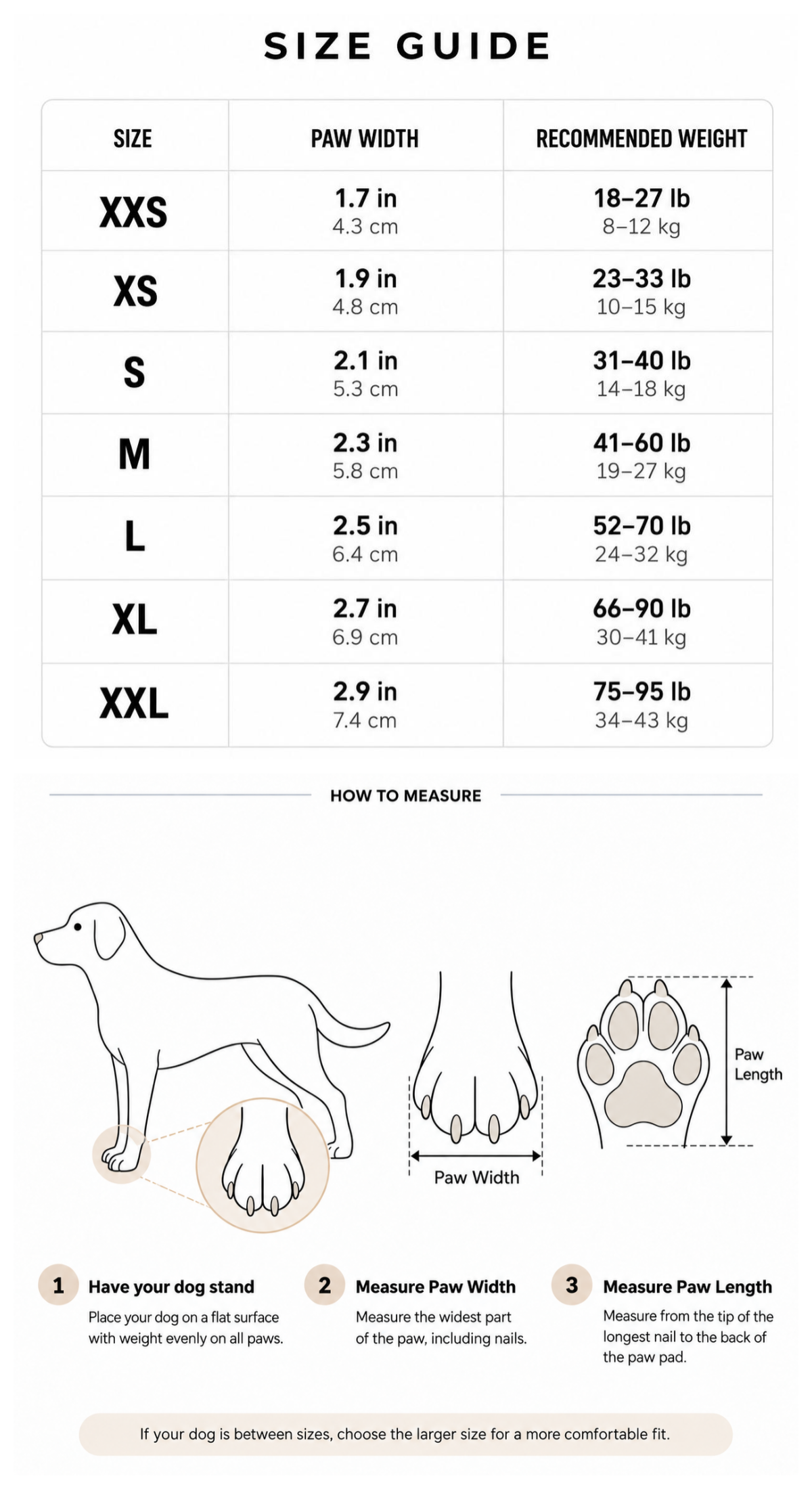 Size Guide