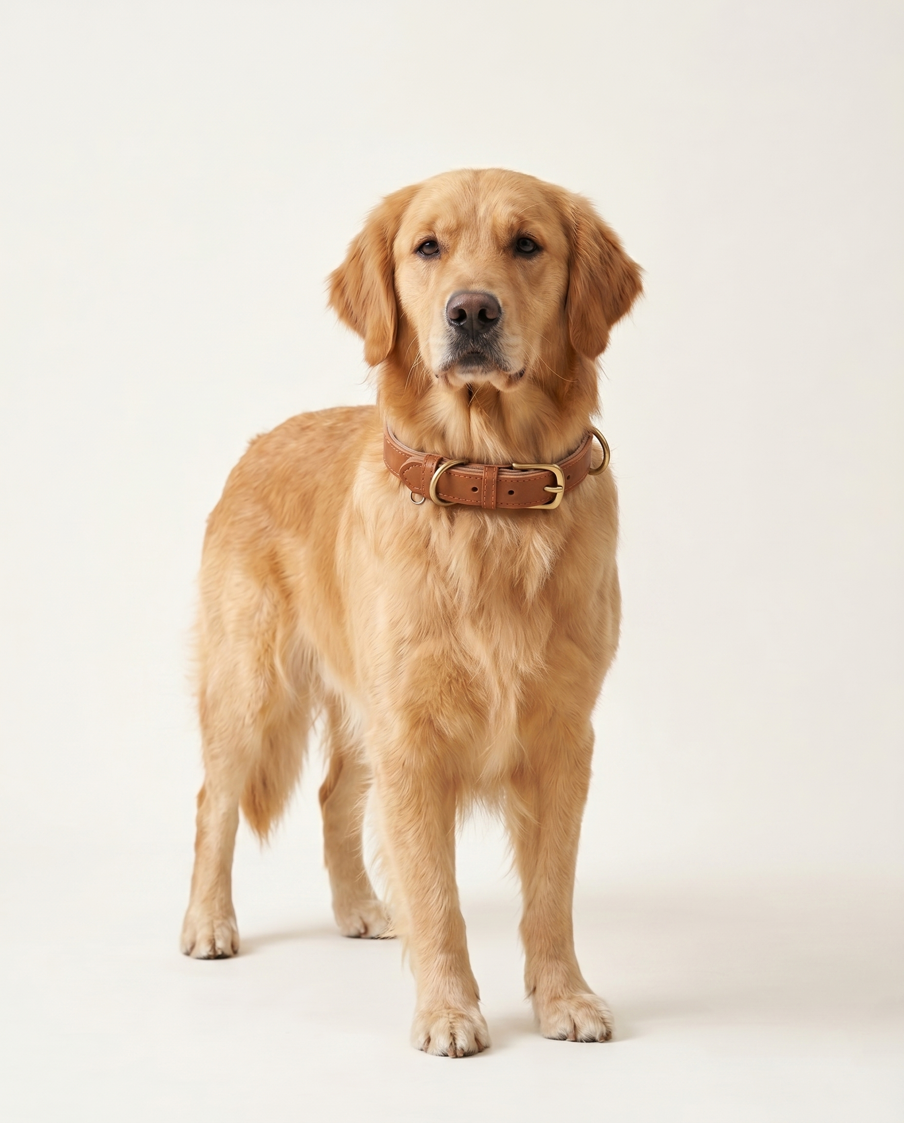 Retro Leather Dog Collar