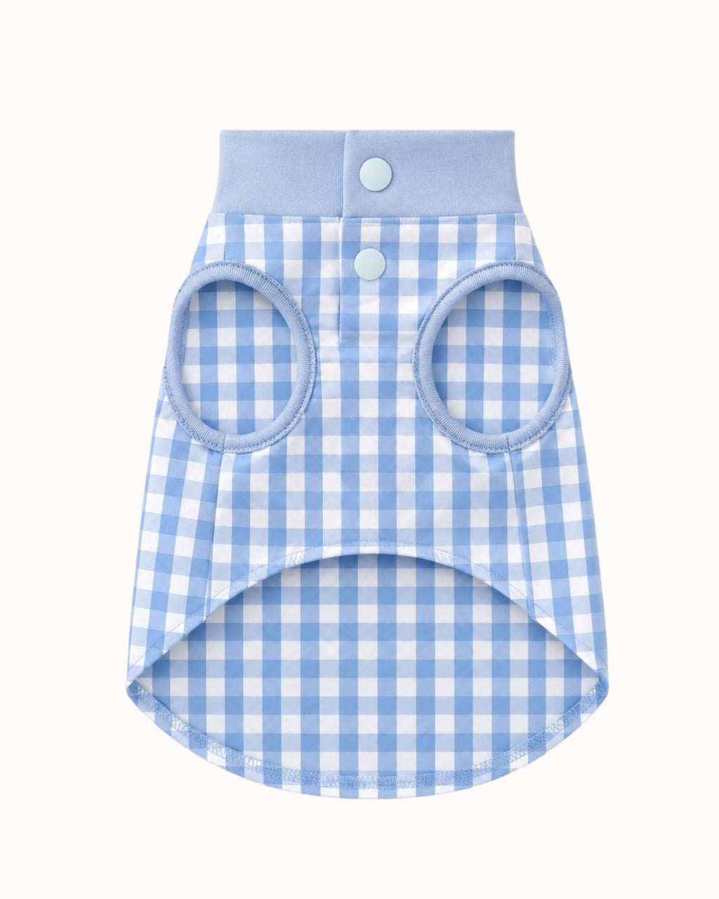 Blue Plaid Dog Harness Vest
