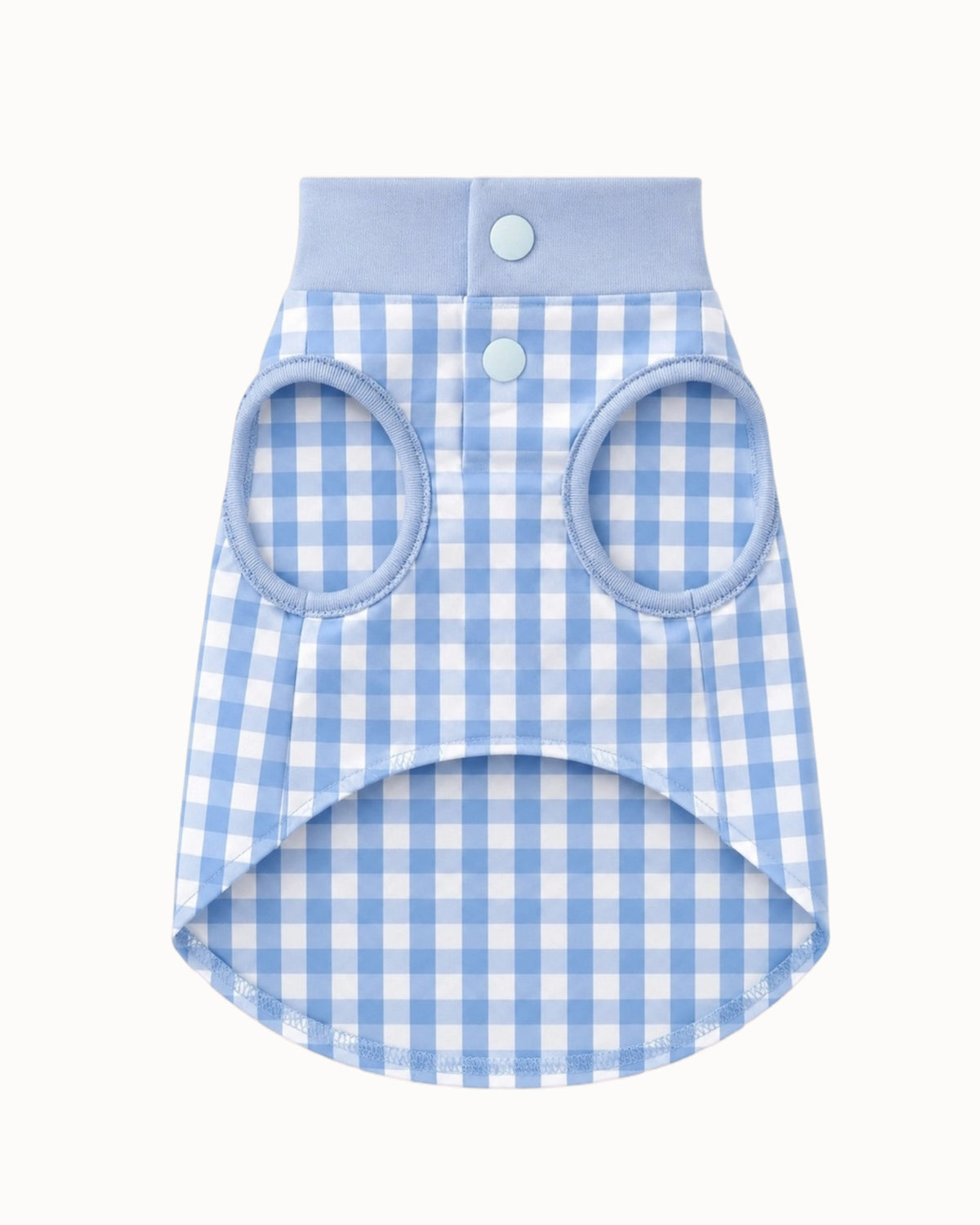 Blue Plaid Dog Harness Vest
