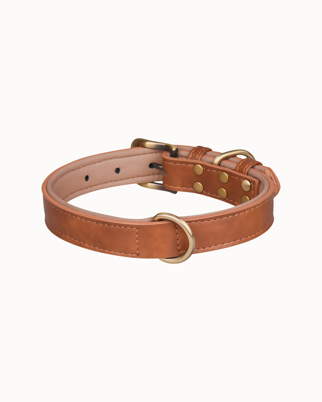 Retro Leather Dog Collar